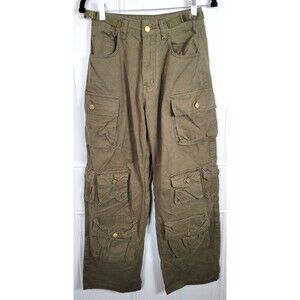 NWT Aelfric Eden Cargo Pants Size 26 Baggy Streetwear Y2K